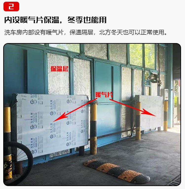 龙门洗车房|龙门洗车机内设暖气片展示图